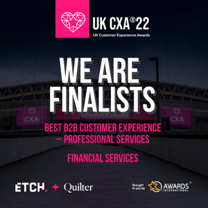Etch Shortlisted for Two UK Customer Experience Awards 2022