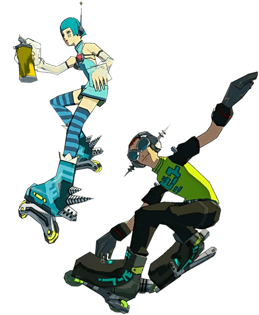 Characters from Jet Set Radio Future